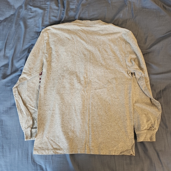 Vintage 90s Champion Harvard Long Sleeve Shirt Size Medium Y2K College - Picture 4 of 6